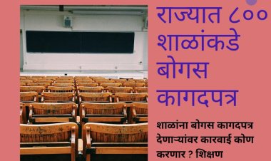 शाळांना बोगस कागदपत्र देणाऱ्यांवर कारवाई कोण करणार?