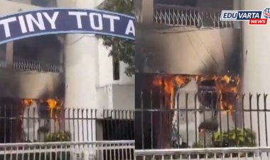 शाळेच्या आवारात ५ वर्षीय मुलाचा मृत्यू, संतप्त गावकऱ्यांनी शाळाच पेटवली.. 