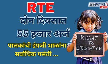 आरटीईच्या अर्जांनी ओलांडला 55 हजारांचा टप्पा; पुण्यातून 12 हजार अर्ज 