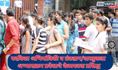 पदविका अभियांत्रिकी व तंत्रज्ञान/वास्तुकला अभ्यासक्रम प्रवेशाची प्रवेश प्रक्रिया सुरू