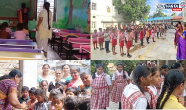 पहिल्याच दिवशी विद्यार्थ्यांची शाळेला दांडी