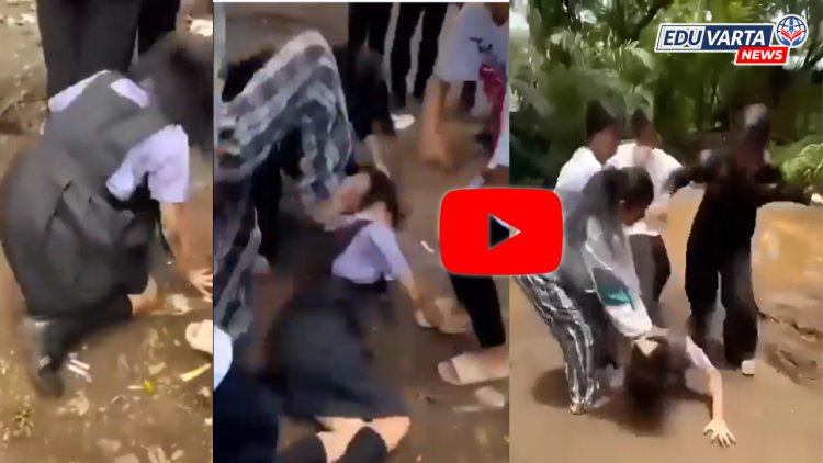 मुलींच्या टोळक्याकडून विद्यार्थींनीला भररस्त्यात बेदम मारहाण