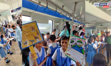 मेट्रोत रॅली काढत दिला ‘सेव्ह अ‍ॅनिमल्स, सेव्ह अर्थ’चा संदेश