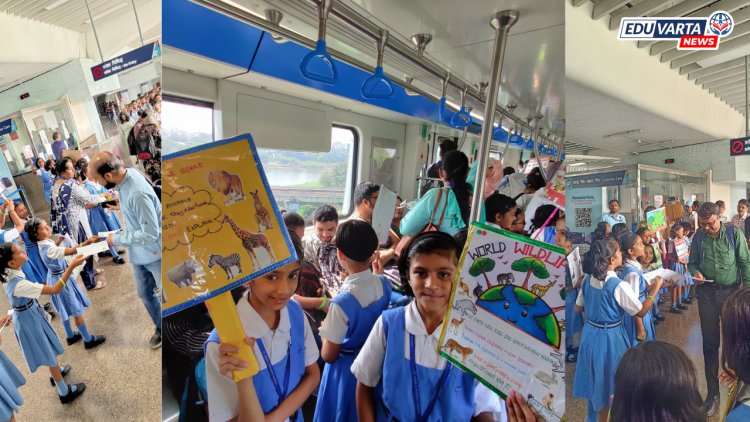 मेट्रोत रॅली काढत दिला ‘सेव्ह अ‍ॅनिमल्स, सेव्ह अर्थ’चा संदेश