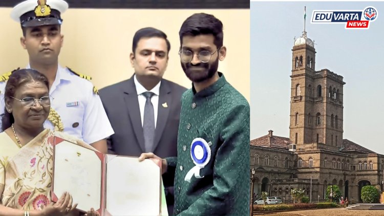 ललित कला केंद्राच्या सुमंत शिंदेला राष्ट्रपतींच्या हस्ते पुरस्कार; मराठी माणसाचा प्रथमच सन्मान