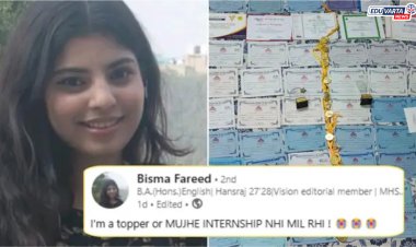 कॉलेज टॉपर, 50 प्रशस्तिपत्रके, 10 मेडल, तरीही बेरोजगार;  कुठेही  इंटर्नशिप मिळेना