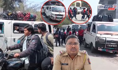 अकोला जिल्ह्यातील शाळकरी मुलांचा खाजगी वाहनांतून जिवघेना प्रवास, वाहतूक पोलीसांचे दुर्लक्ष