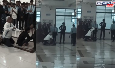 MIT कॅम्पसमध्ये मुलीच्या वडिलांनी  हुल्लडबाज मुलाला लोळवले; विद्यार्थ्यांसमोर शिकवला धडा