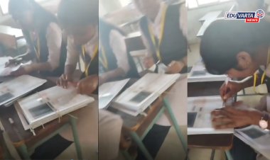 अकरावीच्या  विद्यार्थिनींकडून बारावी बोर्डाच्या पेपरची तपासणी? पुन्हा धक्कादायक व्हिडिओ व्हायरल.. 