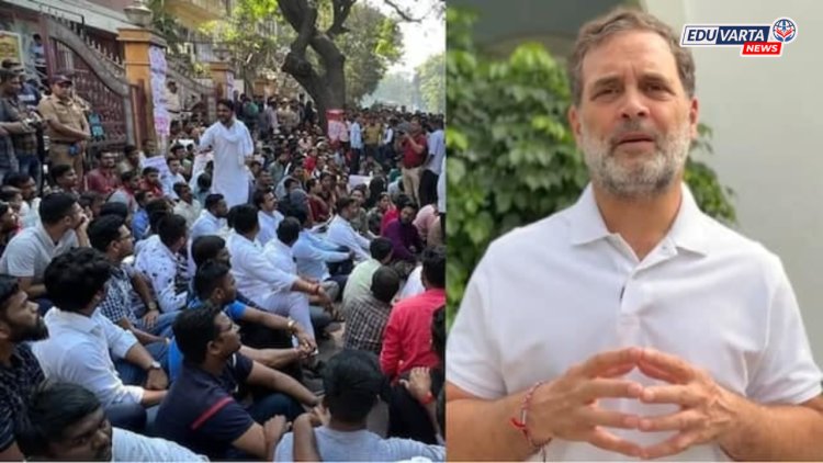 पुण्यातील विद्यार्थी सत्याग्रहाला राहुल गांधींचा थेट पाठिंबा; MPSC अध्यक्षांचा राजीनामा आणि ७० हजार पदे भरण्याची मागणी