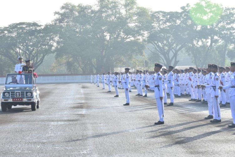 Chief of Defence Staff Gen Anil Chauhan reviewed the parade