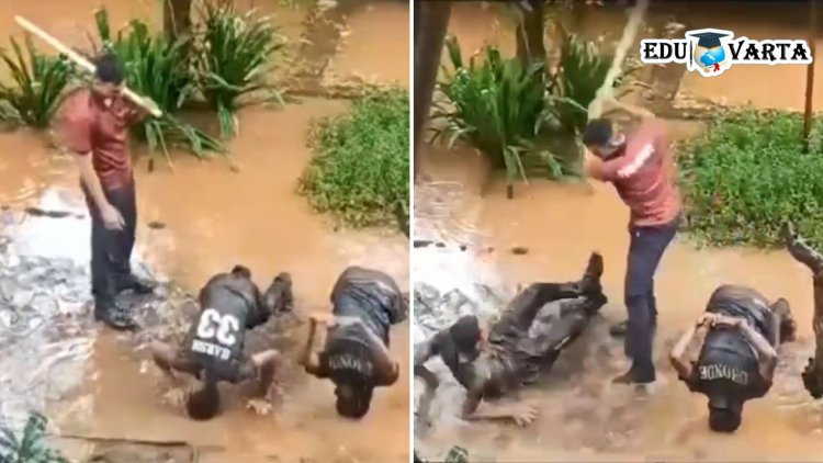 NCC च्या विद्यार्थ्यांना ट्रेनरकडून अमानुष मारहाण; सोशल मीडियात ठाण्यातील व्हिडीओ व्हायरल