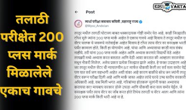 तलाठी परीक्षेत 200 प्लस मार्क मिळालेले  एकाच गावचे; स्पर्धा परीक्षा समन्वय समितीचा नवा आरोप
