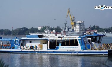 PM Modi flags off  India’s First indigenous Hydrogen Fuel cell Vessel Catamaran