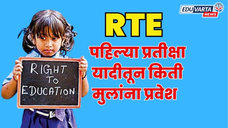 आरटीई पहिल्या प्रतीक्षा यादीतून किती प्रवेश; आणखी किती फेऱ्या होणार
