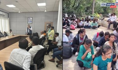 रत्नदीप कॉलेजच्या विद्यार्थ्यांचे विद्यापीठात ठिय्या आंदोलन