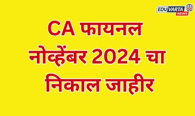 CA फायनल नोव्हेंबर 2024 चा निकाल जाहीर