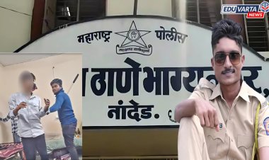 पोलिसाचा नवा प्रताप, महाविद्यालयीन विद्यार्थ्याला तोंडात रुमाल कोंबून बेदम मारहाण