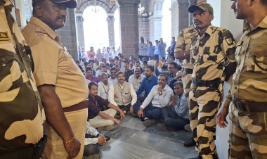 सचिन गोरडे पाटील यांच्या विरोधात विद्यापीठाच्या कामगार संघटनेचे आंदोलन