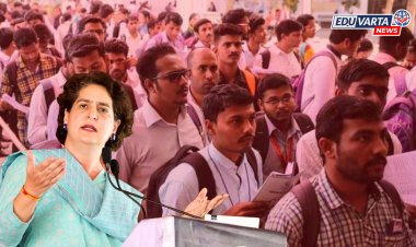 रेल्वेच्या ३२ हजार जागांसाठी १ कोटी अर्ज, प्रियांका गांधींनी मांडले बेरोजगारीचे विदारक चित्र