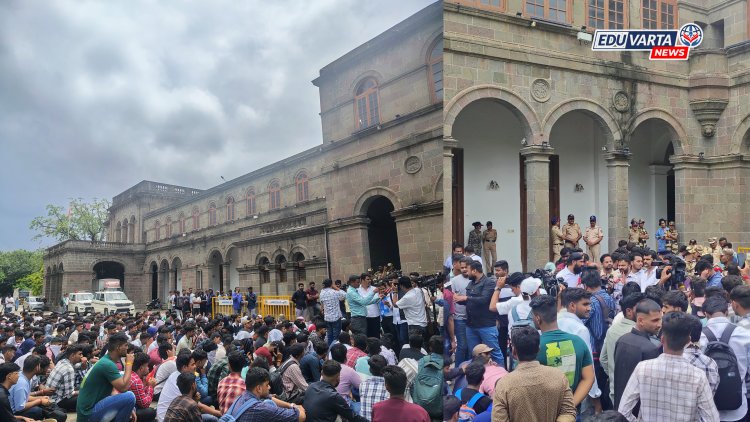 SPPU : इंजिनिअरिंग २०१९ पॅटर्न विद्यार्थ्यांचे Re-Exam साठी आंदोलन; NSUI आक्रमक