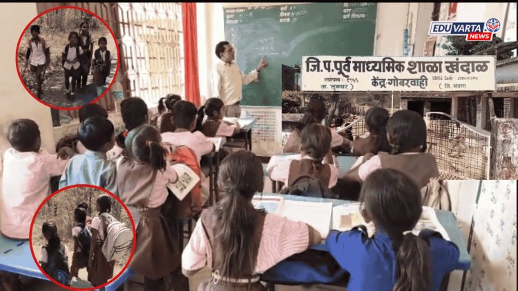 जंगलाची वाट अन् विद्यार्थ्यांची पायपीट! पाठीवर दप्तराचे ओझे मनात वाघ, बिबट्यासह जंगली प्राण्यांची भीती