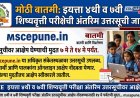 चौथी व सातवी शिष्यवृत्ती परीक्षेची अंतरिम उत्तरसूची जाहीर