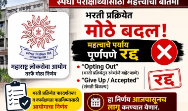 मोठी बातमी:MPSC भरती प्रक्रियेत मोठा बदल : “Opting Out” आणि संमती विकल्प रद्द