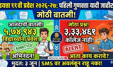 11 th Admission: ऑनलाईन अर्ज भरूनही 3 लाख 33 हजार विद्यार्थ्यांना का नाही मिळाला प्रवेश?