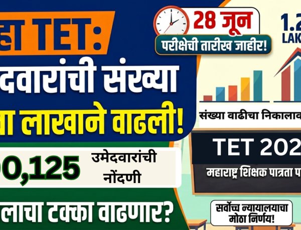 TET परीक्षा देणाऱ्या उमेदवारांची संख्या सव्वा लाखाने वाढली; निकालाचा टक्का वाढणार? 