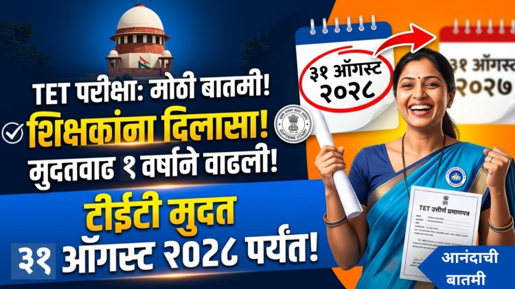 टीईटीबाबत सर्वोच्च न्यायालयाचा लाखो शिक्षकांना मोठा दिलासा; एक वर्षाची मुदतवाढ 
