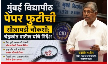 मुंबई विद्यापीठ पेपर फुटीची CID चौकशी; सरगर कोण?त्याचीही चौकशी करा :चंद्रकांत पाटील
