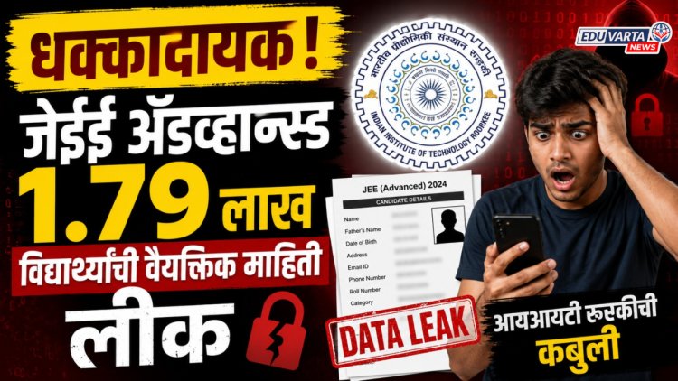 धक्कादायक! JEEॲडव्हान्स्डच्या लाखो विद्यार्थ्यांची वैयक्तिक माहिती लीक, IIT रुरकीने केले मान्य