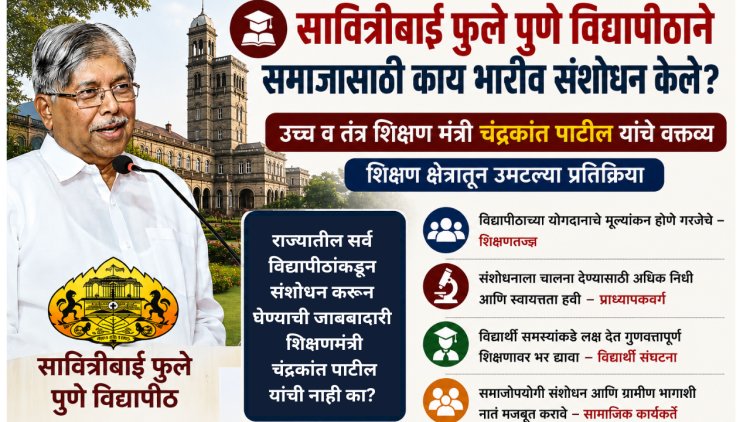 विद्यापीठांकडून संशोधन करून घेण्याची जाबबादारी शिक्षण मंत्र्यांची नाही का? 