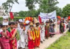म. ए. सो. पूर्व प्राथमिक शाळेचे विद्यार्थी भक्तीरसात नाहले;  पालखी सोहळ्यानिमित्त ‘एक पाऊल पर्यावरणासाठी, एक झाड भविष्यासाठी’चा संदेश