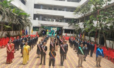 मोशी प्रियदर्शनी स्कूलमध्ये Investiture Ceremony उत्साहात संपन्न
