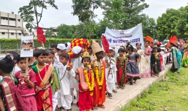 म. ए. सो. पूर्व प्राथमिक शाळेचे विद्यार्थी भक्तीरसात नाहले;  पालखी सोहळ्यानिमित्त ‘एक पाऊल पर्यावरणासाठी, एक झाड भविष्यासाठी’चा संदेश