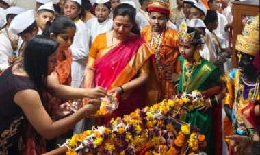 एम.ई.एस. पब्लिक स्कूल कळंबोली येथे आषाढी वारी,वृक्षारोपण  उत्साहात