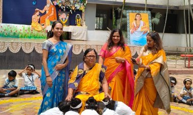 मोशी येथील प्रियदर्शनी स्कूलमध्ये गुरुपौर्णिमा साजरी