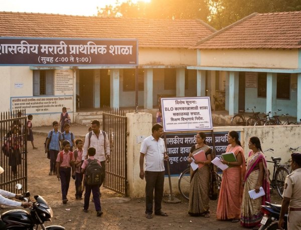 शिक्षकांच्या BLO च्या कामासाठी शाळा सकाळच्या सत्रात भरवा; शिक्षण विभागाचे निर्देश
