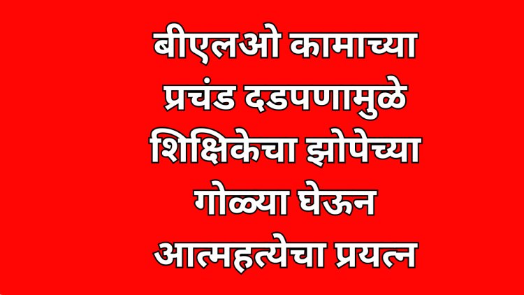 बीएलओ कामाच्या प्रचंड दडपणामुळे झोपेच्या गोळ्या घेऊन आत्महत्येचा प्रयत्न
