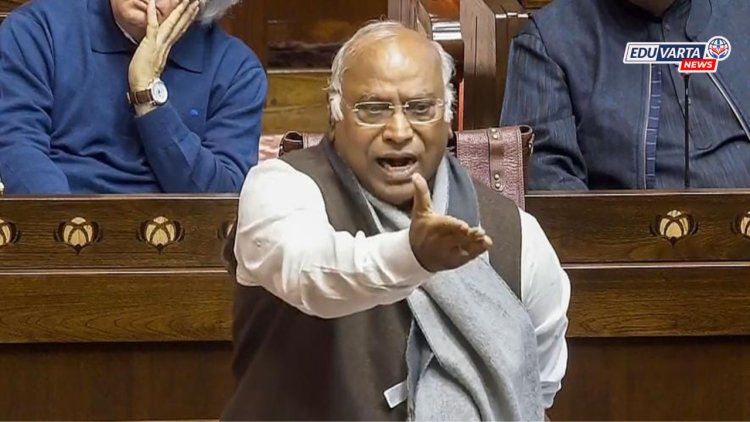 नीट पेपरफुटीवर संसदेत गदारोळ: खर्गेंनी उपस्थित केला विद्यार्थ्यांचा मुद्दा