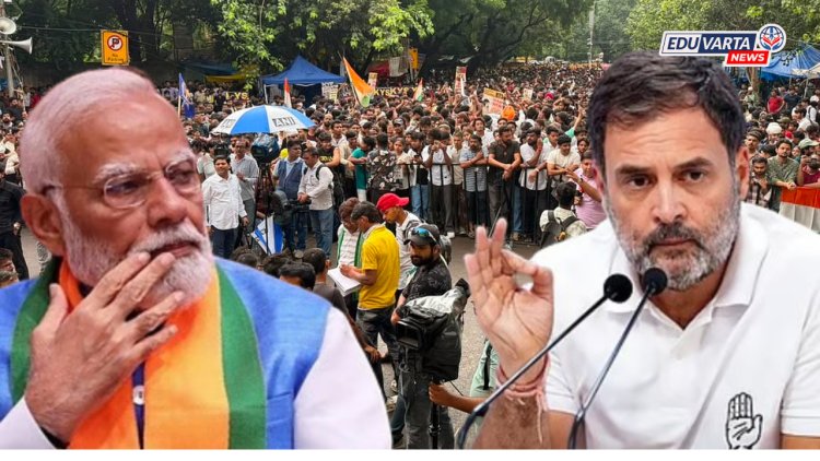शिक्षण क्षेत्रातील गोंधळ; विद्यार्थी आंदोलनानंतर राहुल गांधींच्या सरकारकडे ५ प्रमुख मागण्या 
