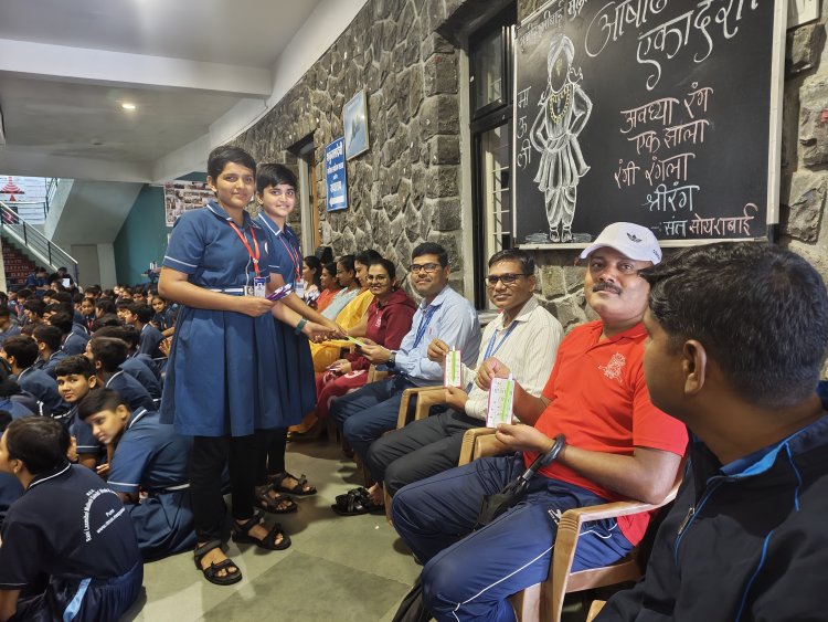 राणी लक्ष्मीबाई मुलींच्या सैनिकी शाळेत गुरुपौर्णिमा उत्सव उत्साहात