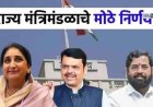 मंत्रिमंडळ बैठकीत महत्त्वाचा निर्णय, स्वतंत्र विद्याशाखा आणि नवीन अभ्यासक्रमाला मान्यता