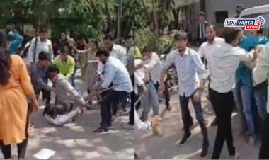 पुण्यात दोन विद्यार्थी संघटनांमध्ये मोठा राडा, चक्क बुटाने हाणामारी; व्हिडीओ सोशल मीडियावर व्हायरल 