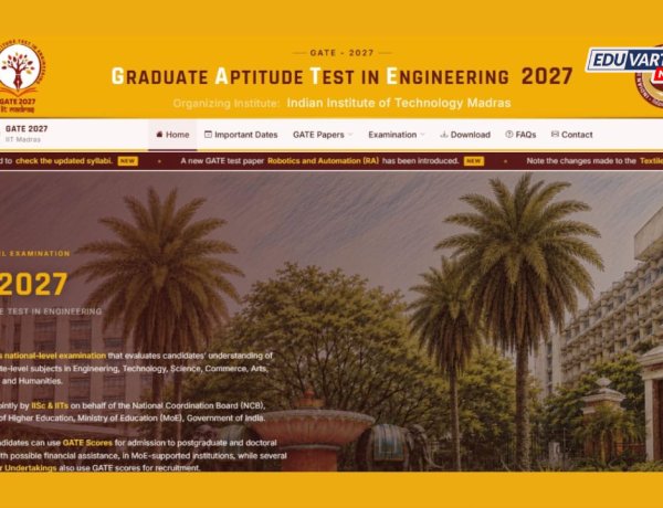 GATE 2027 ची नोंदणी आजपासून सुरू; अभियांत्रिकी पदव्युत्तर अभ्यासक्रमांसाठी महत्त्वाची संधी
