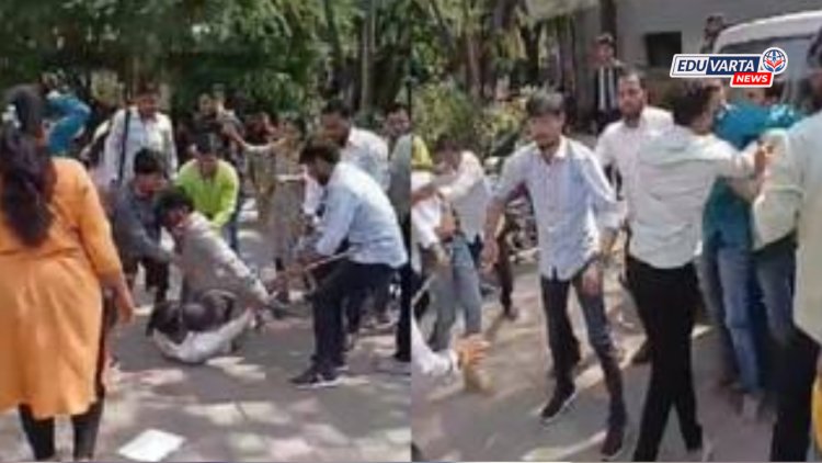 पुण्यात दोन विद्यार्थी संघटनांमध्ये मोठा राडा, चक्क बुटाने हाणामारी; व्हिडीओ सोशल मीडियावर व्हायरल 