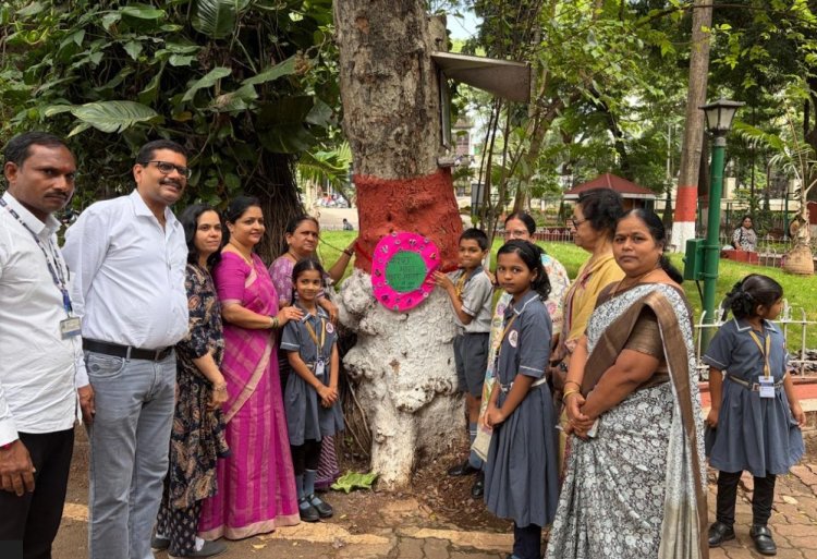 बालशिक्षण मंदिरच्या विद्यार्थ्यांनी साजरे केले पर्यावरणपूरक वृक्ष रक्षाबंधन