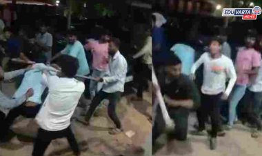 विद्यापीठात निवडणुकीपूर्वी तुफान हाणामारी; दोन गट कॅम्पसमध्येच एकमेकांना थेट भिडले